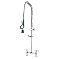 T&S B-0123-B Deck Mount Pre Rinse Unit w/ 44" Hose & Lever Handles thumbnail 2