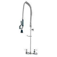T&S B-0133 33 3/8" H Wall Mount Pre Rinse Faucet - 1.15 GPM, Base with Nozzle thumbnail 2