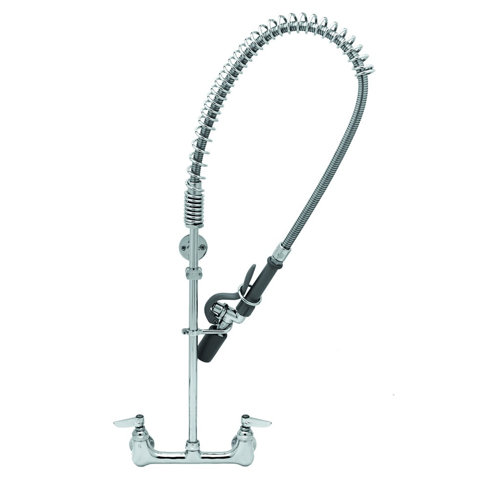 T&S B-0133-BC Wall Mount Pre Rinse Unit w/ 44" Hose & Lever Handles