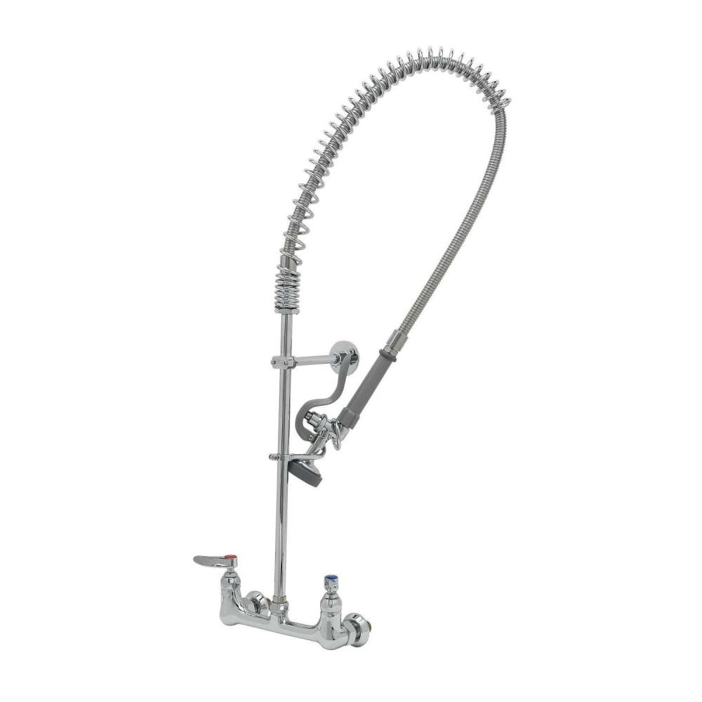 T&S B-0133-EE-B 33 5/16" Wall Mount Pre Rinse Faucet - 1.15 GPM, Base with Nozzle