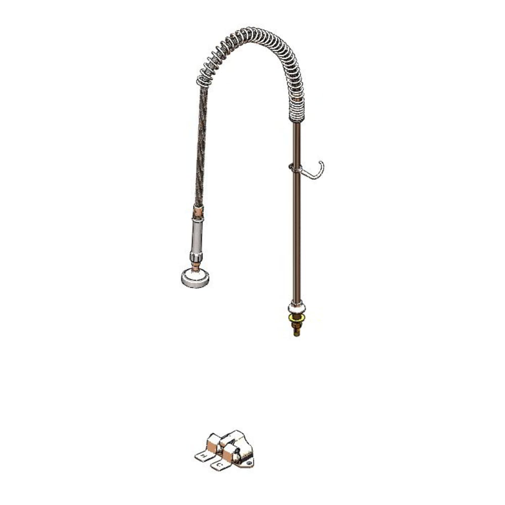 T&S B-0153 38 9/10"H Deck Mount Pre Rinse Faucet - 1 3/20 GPM, Nozzle Only