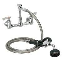 T&S B-0167 4 11/16"H Wall Mount Pre Rinse Faucet - 1 3/20 GPM, Base with Nozzle thumbnail 2