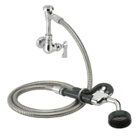 T&S B-0169 5"H Wall Mount Pre Rinse Faucet - 1.15 GPM, Nozzle Only thumbnail 2