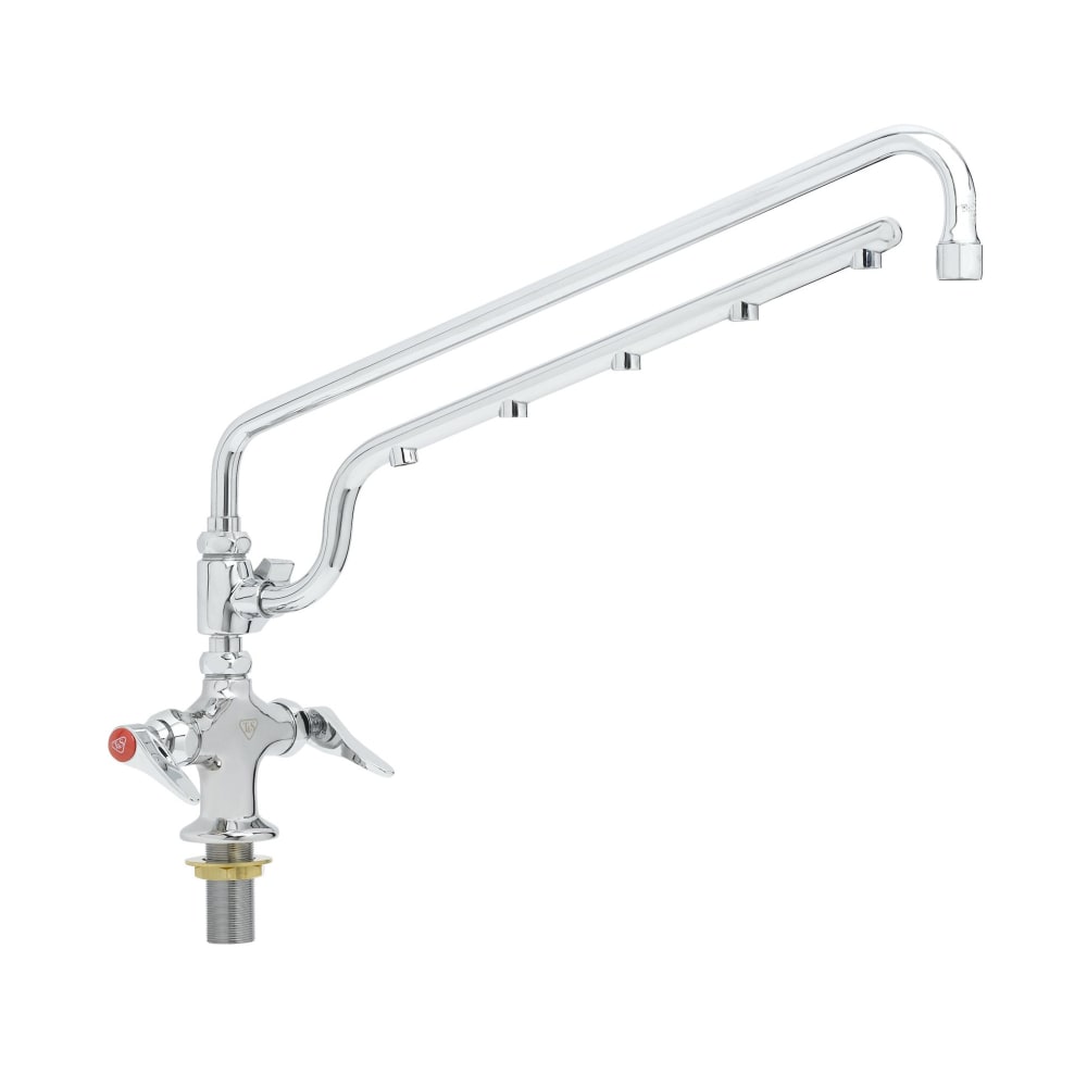 T&S B-0200-U18 Deck Mount Faucet - 18" Swing Spout, 16" Spray Arm