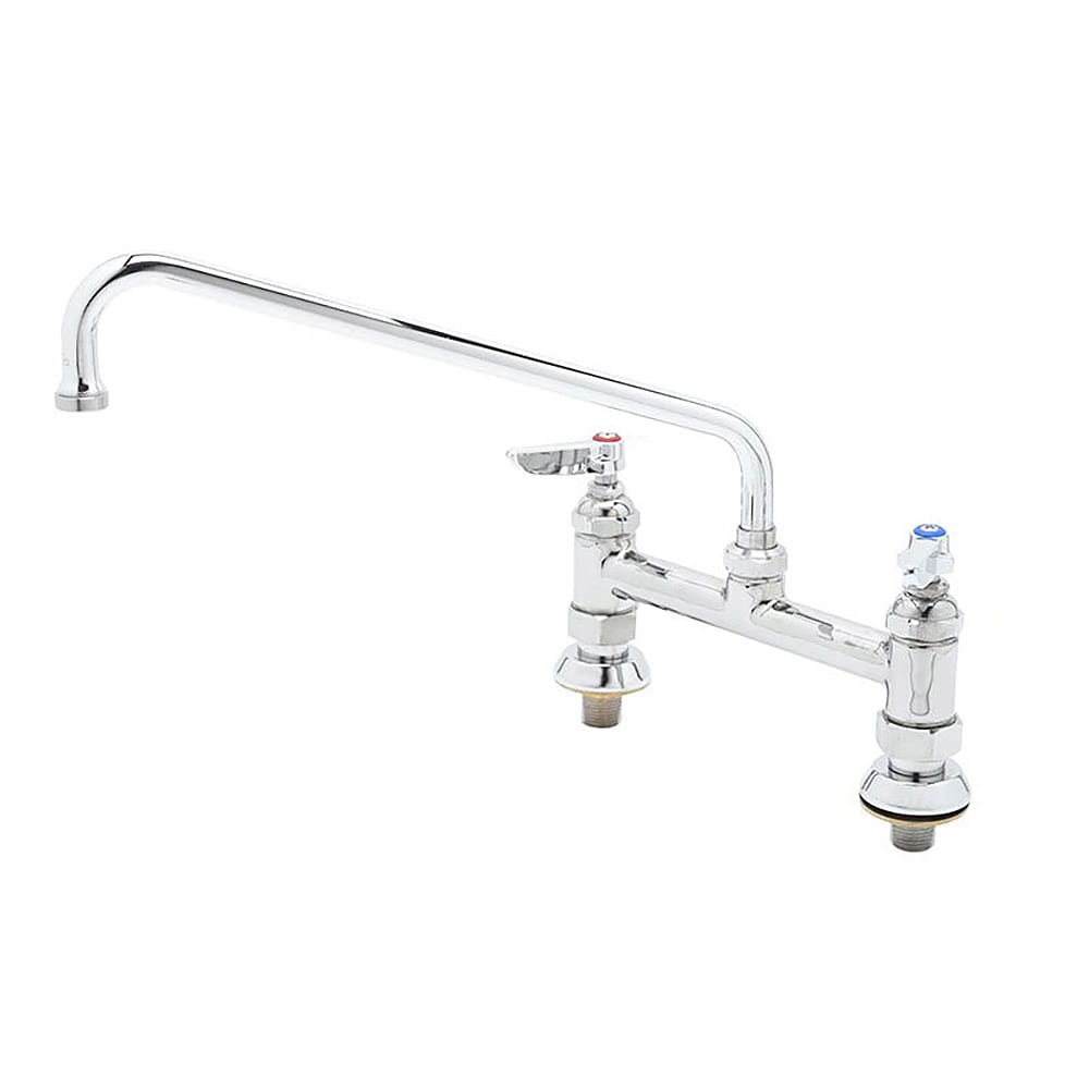 T&S B-0221-EE Deck Mount Mixing Faucet w/ 12" Swing Nozzle