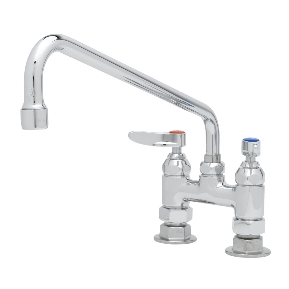 T&S B-0225 Deck Mount Mixing Faucet w/ 12" Swing Nozzle