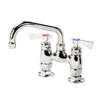 T&S B-0228 Deck Mount Faucet - 6" Swing Spout, 4" Centers thumbnail 2