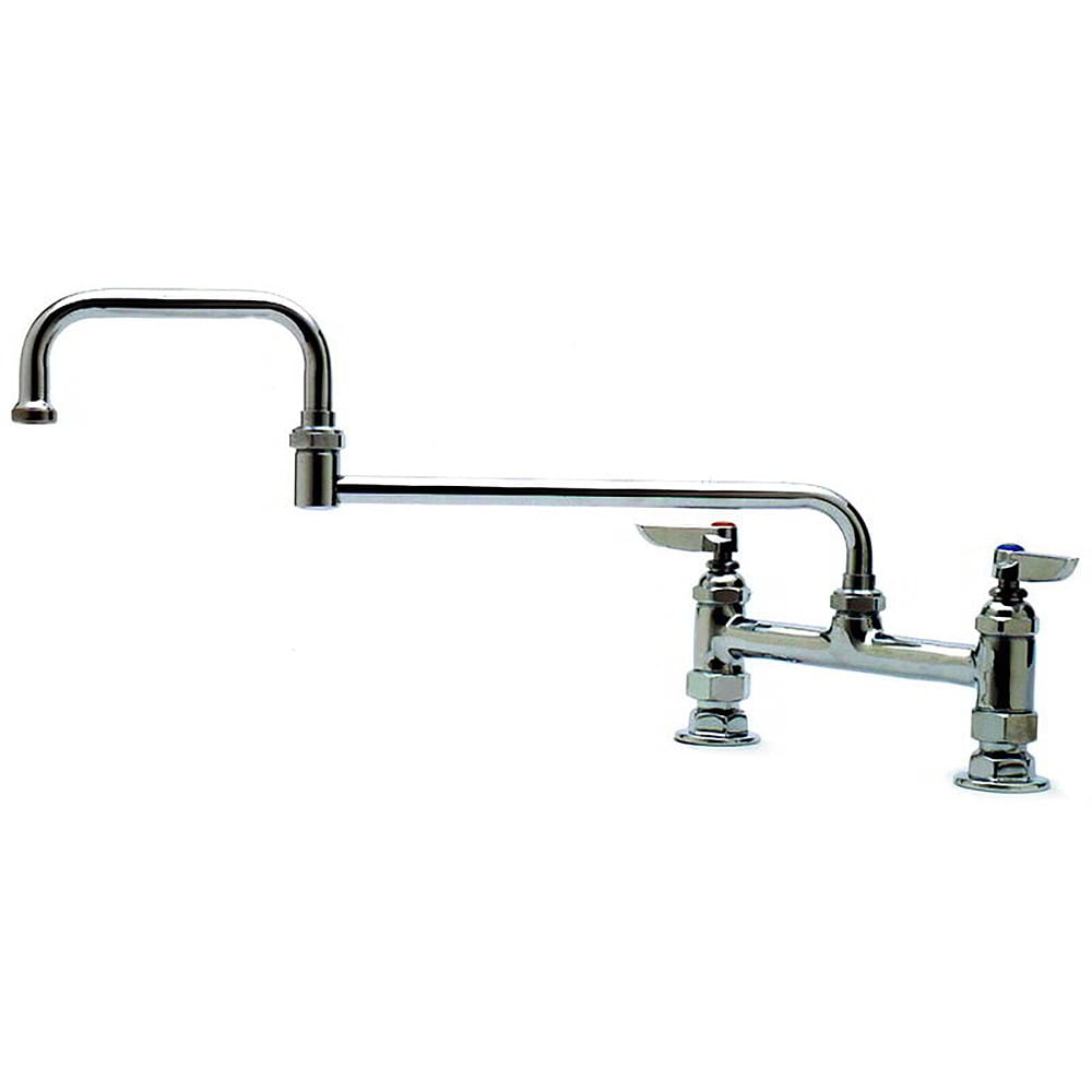 T&S B-0245 Deck Mount Mixing Faucet w/ 18" Swing Nozzle