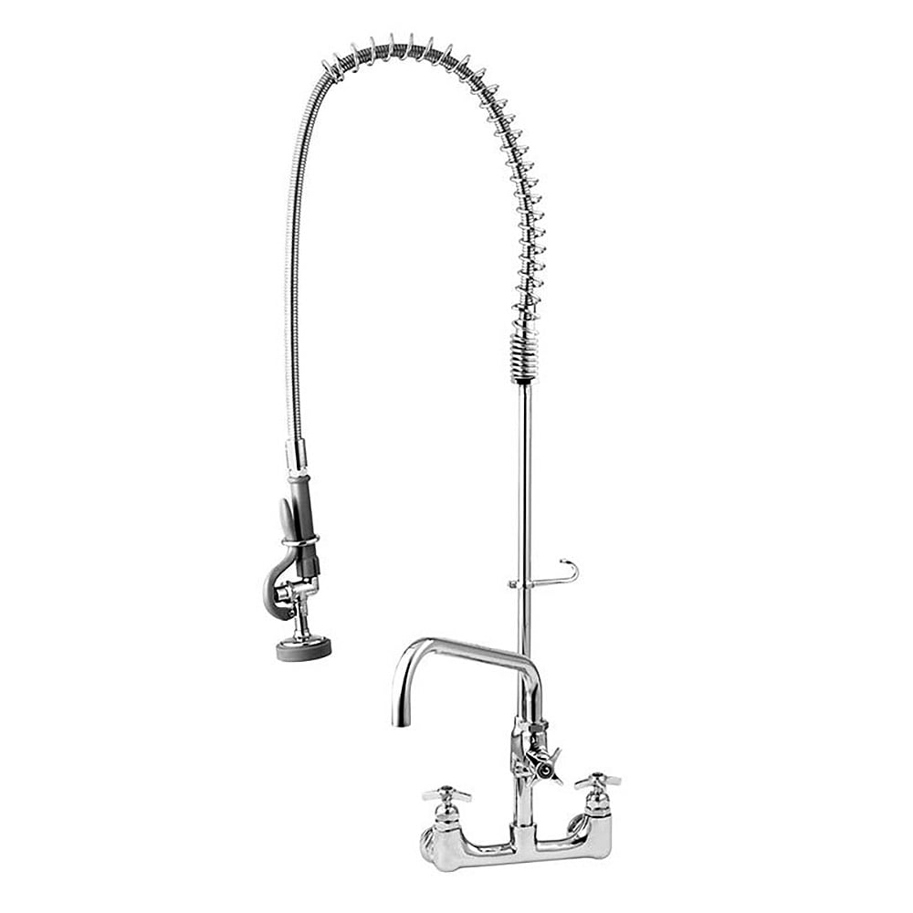 T&S B-0287 38 5/16"H Wall Mount Pre Rinse Faucet - 1.15 GPM, Base with Nozzle