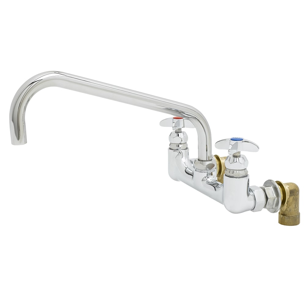 T&S B-0290-BT Splash Mount Pot Filler Sink Faucet w/ 12" Swing Nozzle