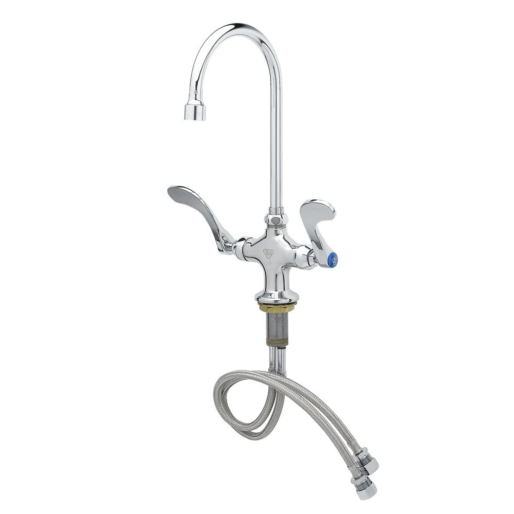 T&S B-0300-VR4 Deck Mount Pantry Faucet w/ 5 3/4" Gooseneck Nozzle