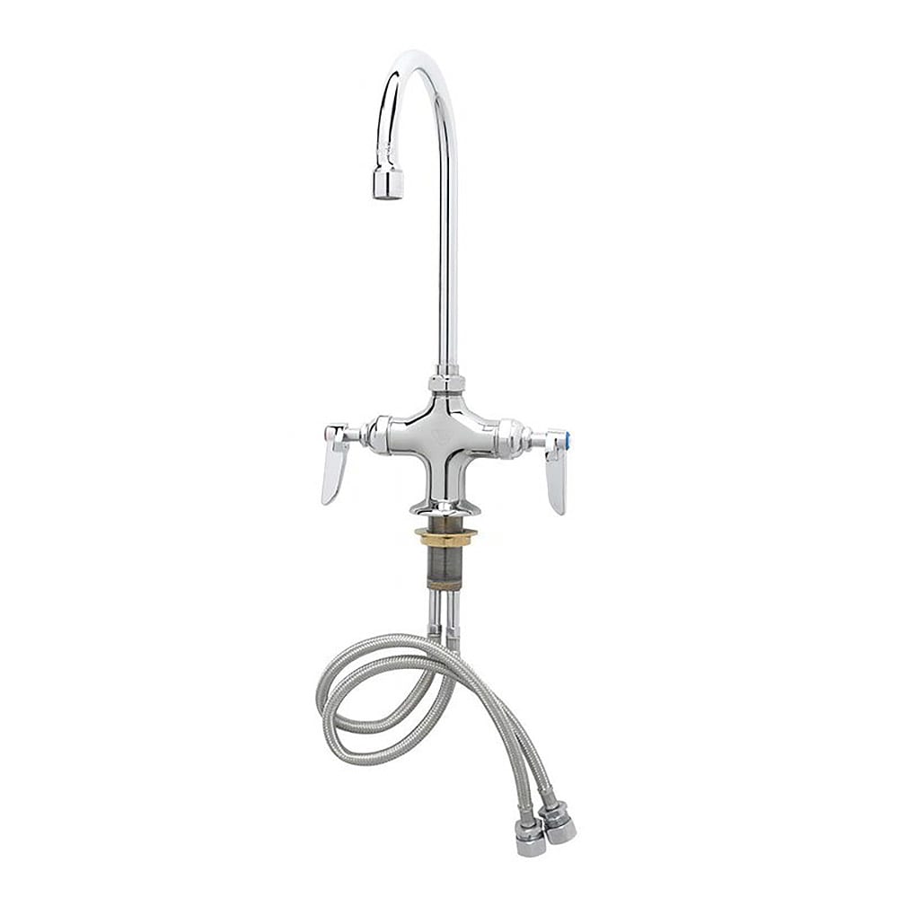 T&S B-0301-01QT-WS Deck Mount Pantry Faucet w/ 6" Swing Gooseneck Nozzle