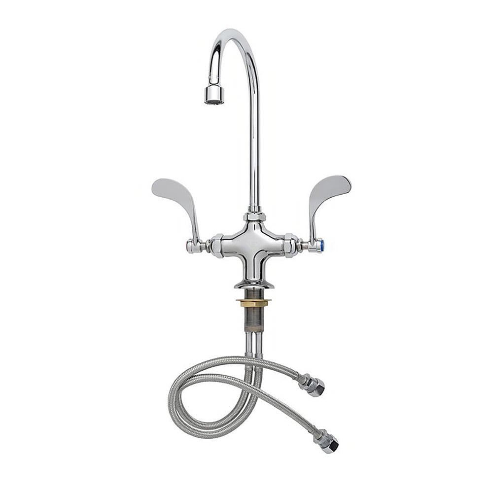 T&S B-0309 Deck Mount Pantry Faucet w/ 8 13/16" Swing Gooseneck Nozzle