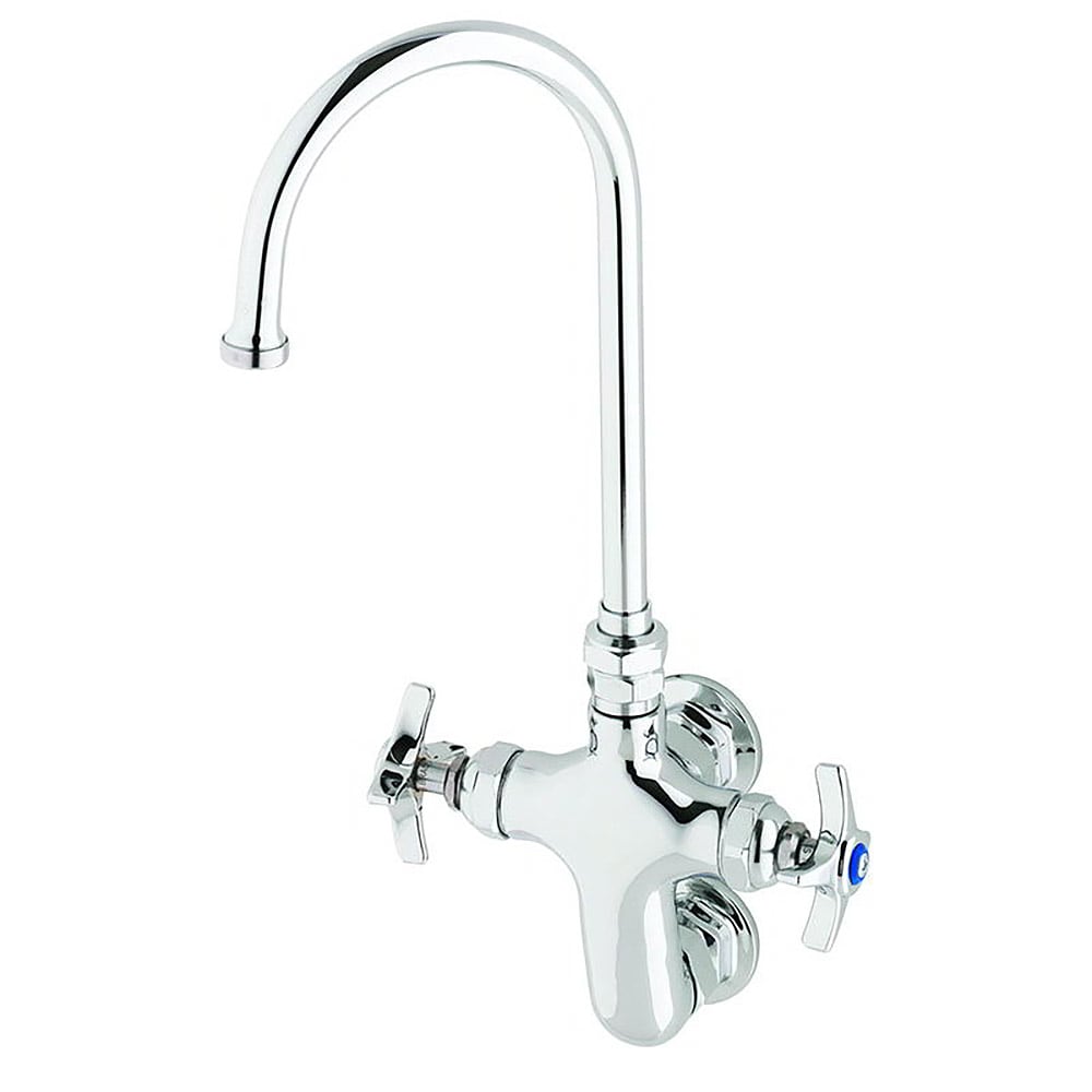 T&S B-0316 Splash Mount Pantry Faucet w/ 5 11/16" Swing Gooseneck Nozzle