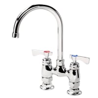 T&S B0325 Deck Mount Faucet - 6" Swivel Gooseneck Spout, 4" Centers thumbnail 3