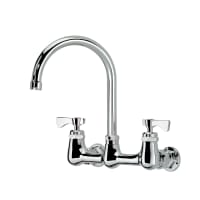 T&S B-0331 Splash Mount Faucet - 6" Swivel Gooseneck Spout, 8" Centers thumbnail 2