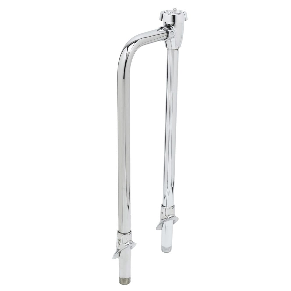 T&S B-0455 Vacuum Breaker Unit w/ Angled Slip Flanges, 6" Centers