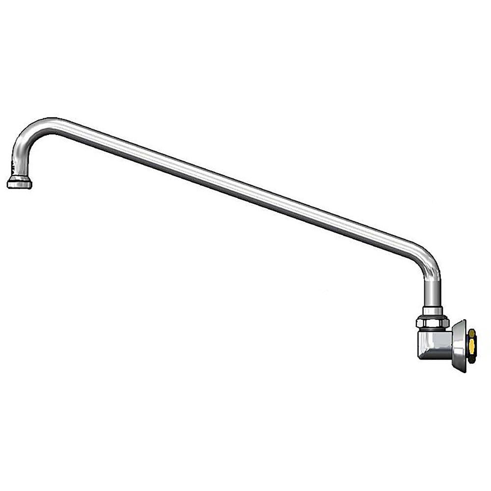 T&S B-0526-5 Swivel Gooseneck Spout, 12" Swing Nozzle, Wall Mounted, Regulated