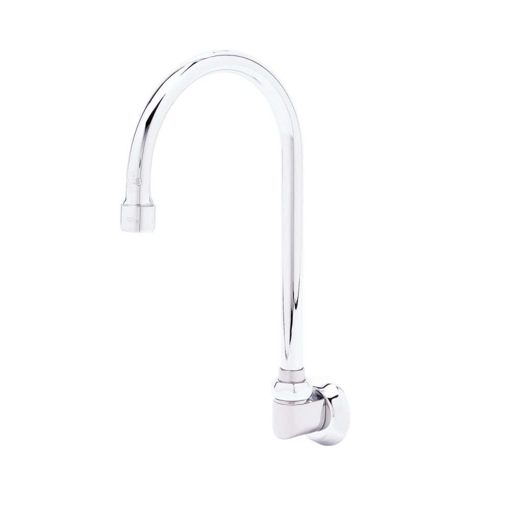 T&S B-0527 Swivel Gooseneck Spout, Wall Mounted, 5 3/4" Spread, Aerator
