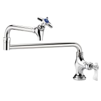 T&S B-0590 Deck Mount Pot Filler Faucet w/ 18" Double Jointed Swing Nozzle thumbnail 2