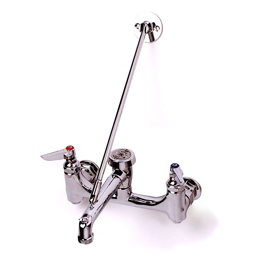 T&S B-0665-BSTP Service Sink Faucet, Vacuum Breaker Nozzle, Polished Chrome