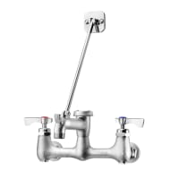 T&S B-0665-CR-BSTR Service Sink Faucet w/ Check Valves & Lever Handles, Rough Chrome thumbnail 2