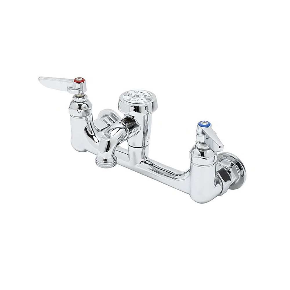 T&S B-0674-POL Service Sink Faucet w/ Vacuum Breaker & Pail Hook, Polished