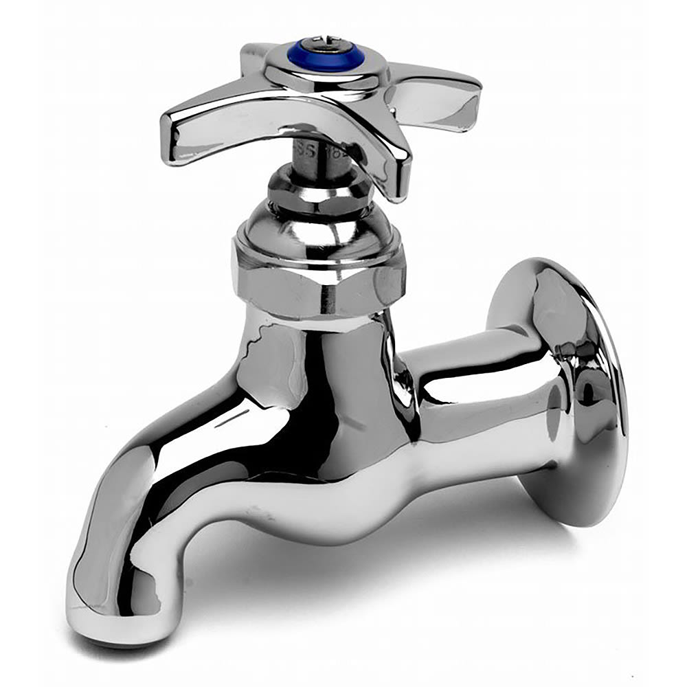 T&S B-0700 Splash Mount Single Sink Faucet - 3 5/8" Spout, Single Hole