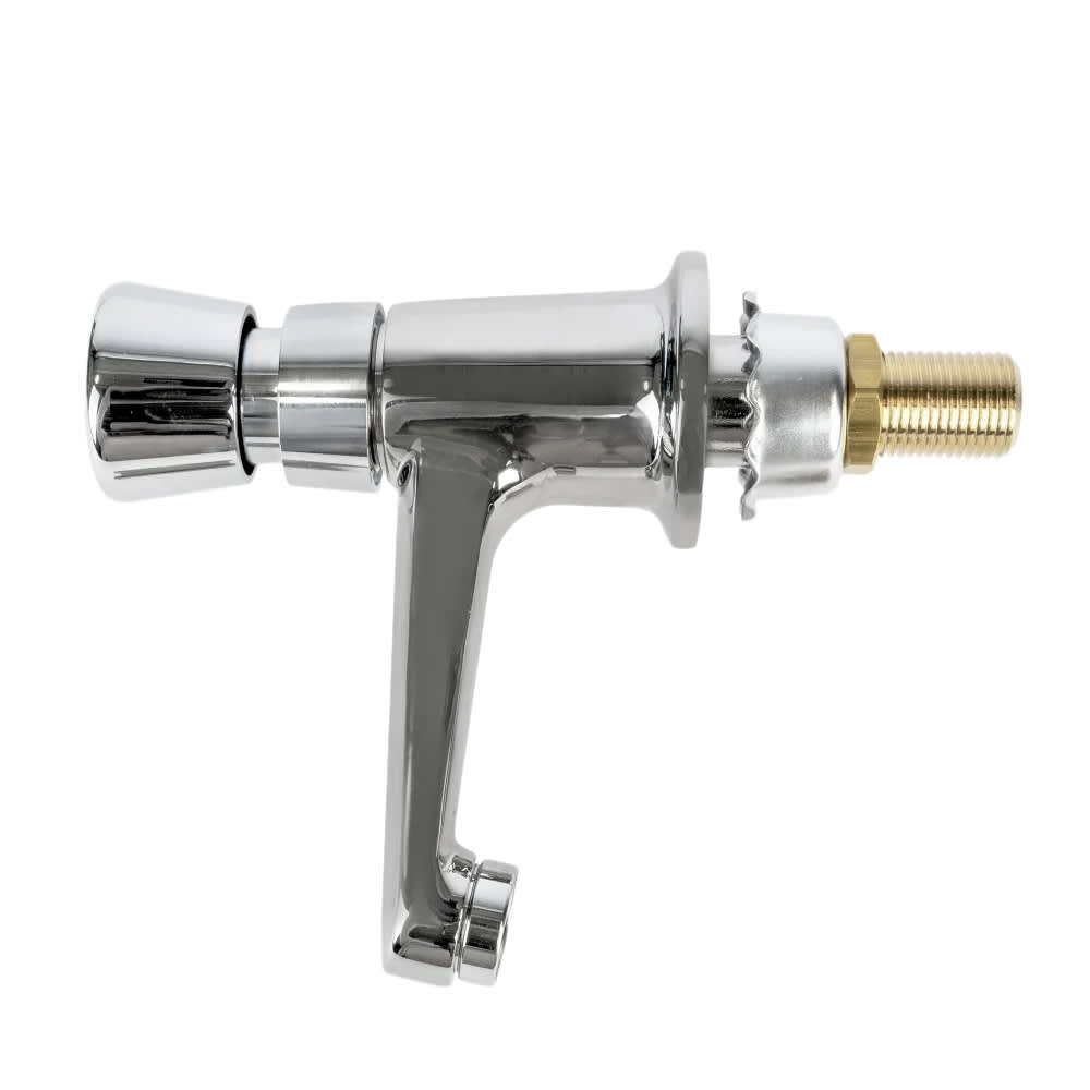 T&S B-0712-VF05 Deck Mount Metering Sill Faucet w/ Push Button Cap