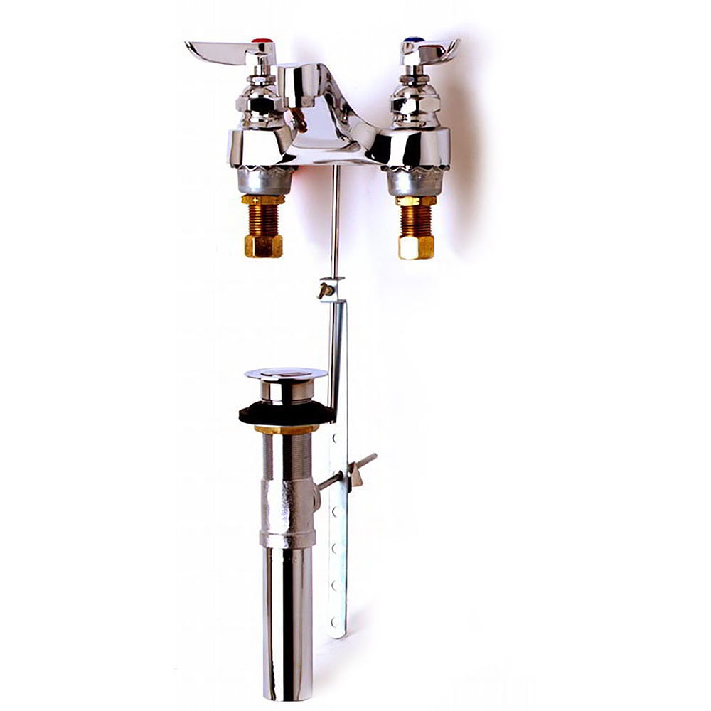 T&S B0870 Center Set Lavatory With Pop-up, 4" Centers