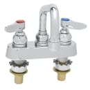T&S B-1110-XS Deck Mount Faucet - 6" Swing Spout, 4" Centers, For Thicker Surfaces thumbnail 2