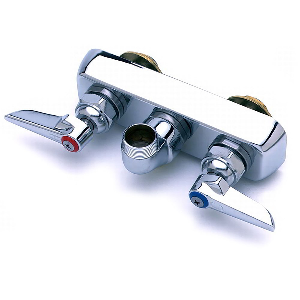 T&S B-1115-LN Faucet Workboard, 1/2" IPS Thread, 4" Centers, Wall Mount