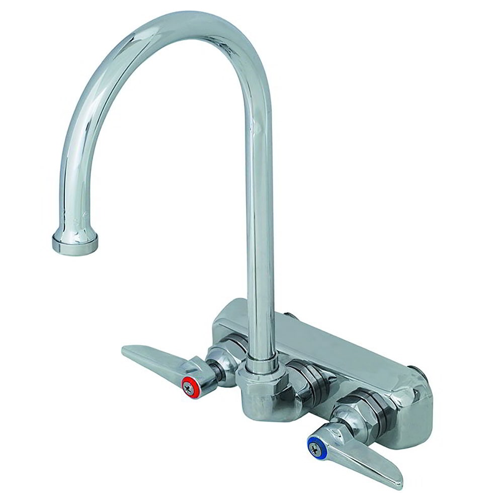 T&S B-1146 Faucet, Gooseneck Nozzle, Slash Mounted