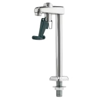 T&S B-1210 Glass Filler, Pedestal Push Back, Deck Mount, Blue Lexan Arm thumbnail 2