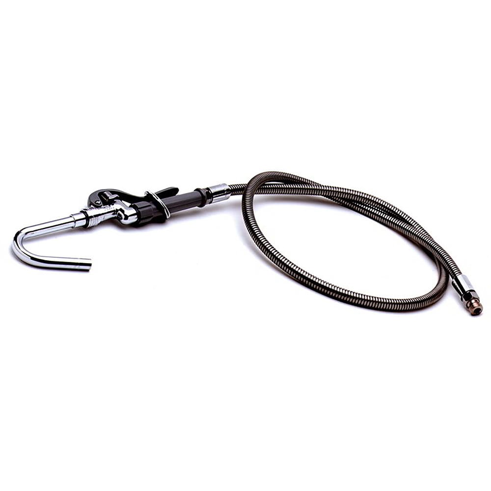 T&S B-1413 68" Pot Filler Hose w/ Hook Nozzle