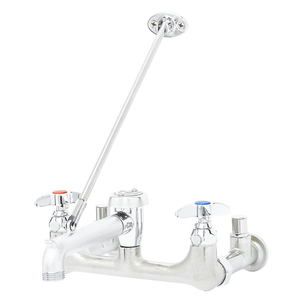 T&S B-1958 Service Sink Faucet w/ Vacuum Breaker & 3/4" Hose Thread