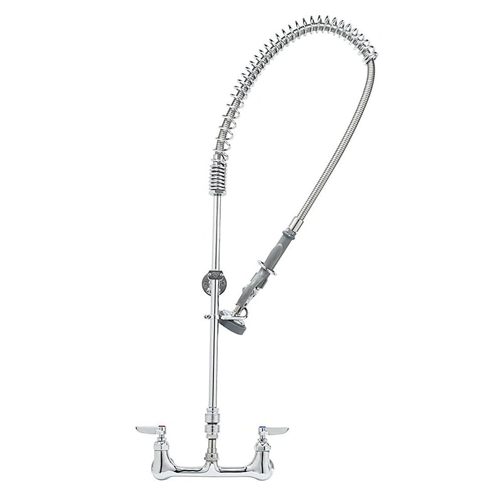 T&S B-2278 36 7/8"H Wall Mount Pre Rinse Faucet - 1 3/20 GPM, Base with Nozzle
