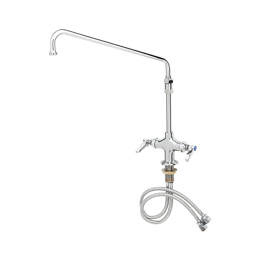 T&S B-2294-CR Deck Mount Pantry Faucet w/ 14" Swing Nozzle