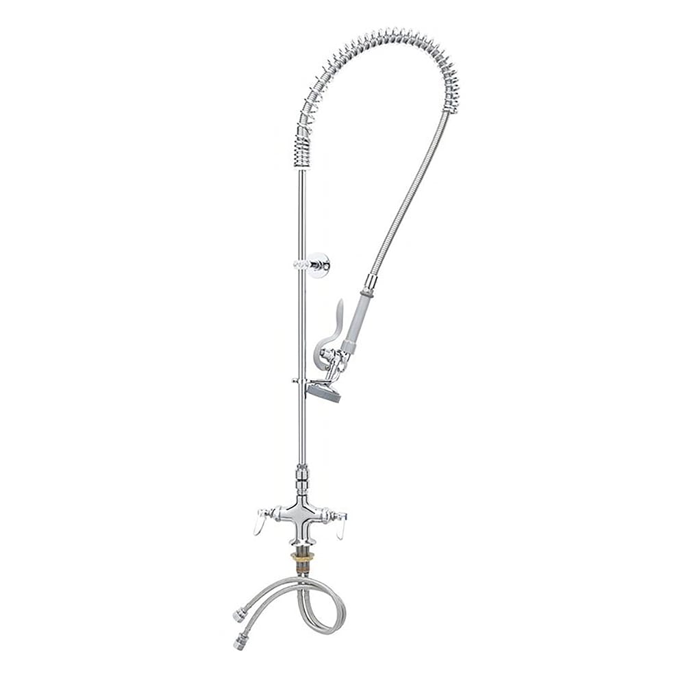 T&S B-2310 45 5/8"H Deck Mount Pre Rinse Faucet - 1.15 GPM, Base with Nozzle