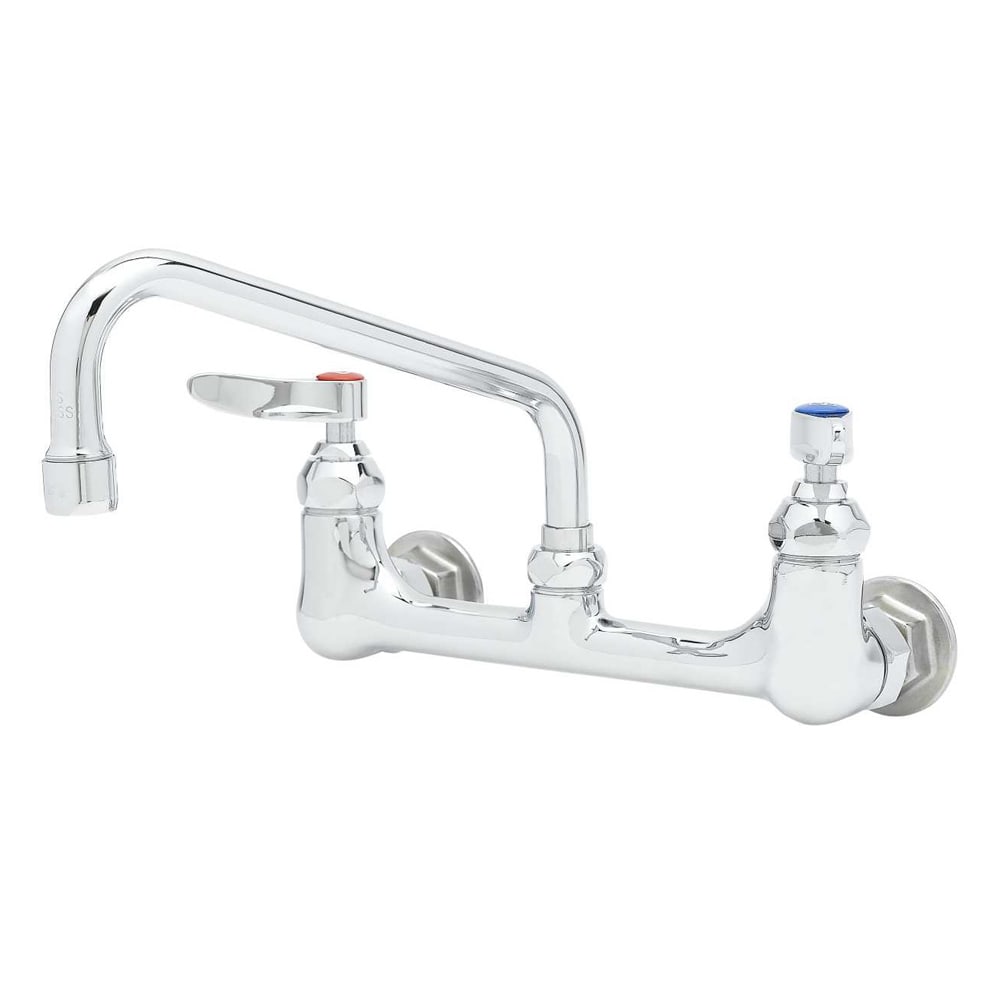 T&S B-2414 Splash Mount Mixing Faucet w/ 8" Swing Nozzle