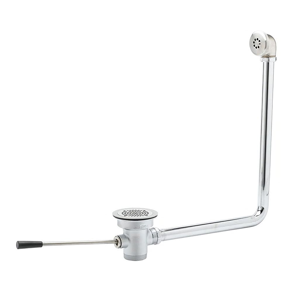 T&S B-3960-01 Lever Waste Valve, 3" Sink Opening, 2"Drain, 1 1/2" Adapter
