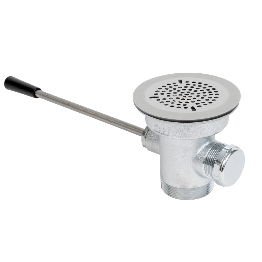 T&S B-3972 Lever Waste Valve, 3 1/2" Sink Opening, 2"Drain Outlet