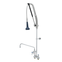 T&S B-5110-12CRB8TP 47 9/50"H Deck Mount Pre Rinse Faucet - 1 7/100 GPM, Base with Nozzle thumbnail 2