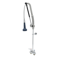 T&S B-5110-CR-B8TP 42 3/4"H Deck Mount Pre Rinse Faucet - 1 7/100 GPM, Base with Nozzle thumbnail 2