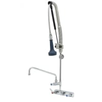 T&S B-5125-12CRB8TP 40 7/16"H Wall Mount Pre Rinse Faucet - 1 7/100 GPM, Base with Nozzle thumbnail 2