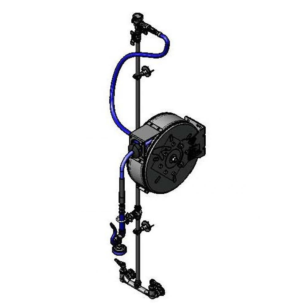 T&S B-7122-C01XS1E Enclosed Hose Reel Assembly w/ 30 ft Hose, 2 23/25 GPM
