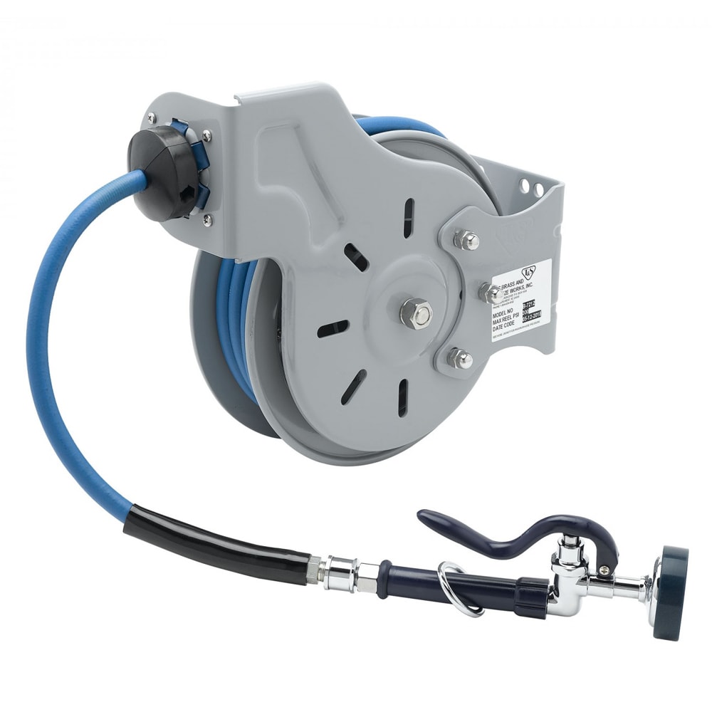 T&S B-7212-01 Hose Reel, 15' Hose, Open, 3/8" ID