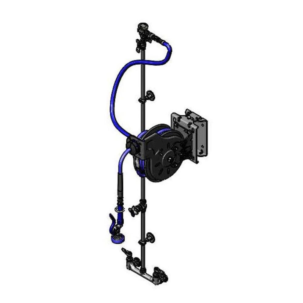 T&S B-7212-U01WS2E Open Hose Reel Assembly w/ 15 ft Hose, 3 7/10 GPM