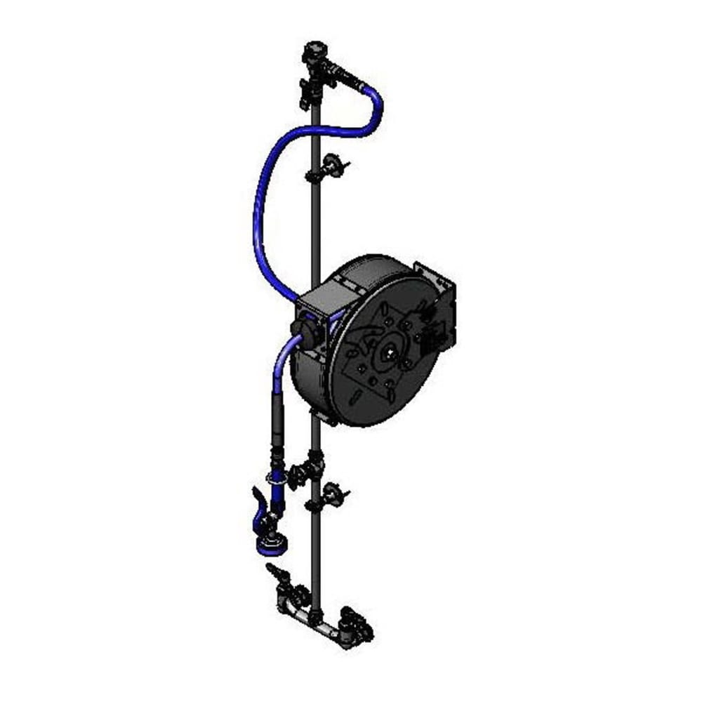 T&S B-7222-C01XS1E Enclosed Hose Reel Assembly w/ 30 ft Hose, 2 23/25 GPM