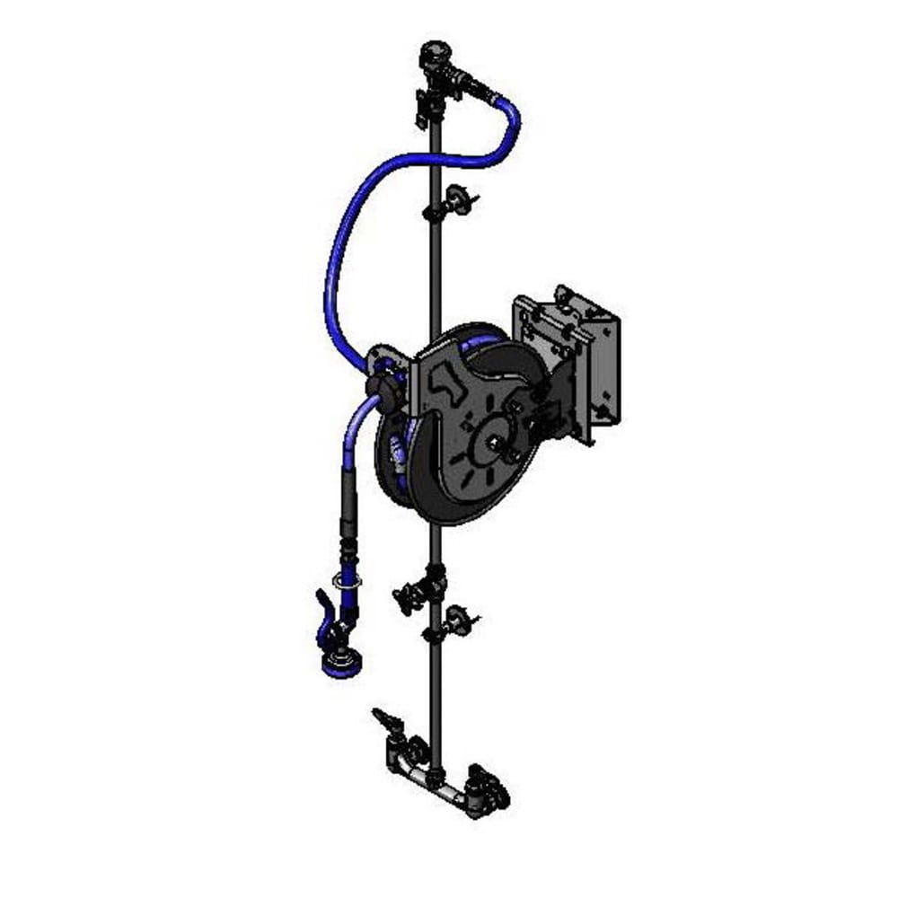 T&S B-7232-U01WS1E Open Hose Reel Assembly w/ 15 ft Hose, 3 7/10 GPM